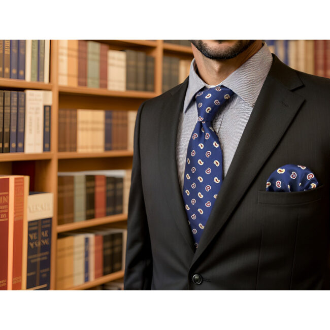 shlax & wing A86 Mens Neckties Pocket Square Set Blue Paisley Fashion Classic Party Gift Necktie Business 63″ Última moda