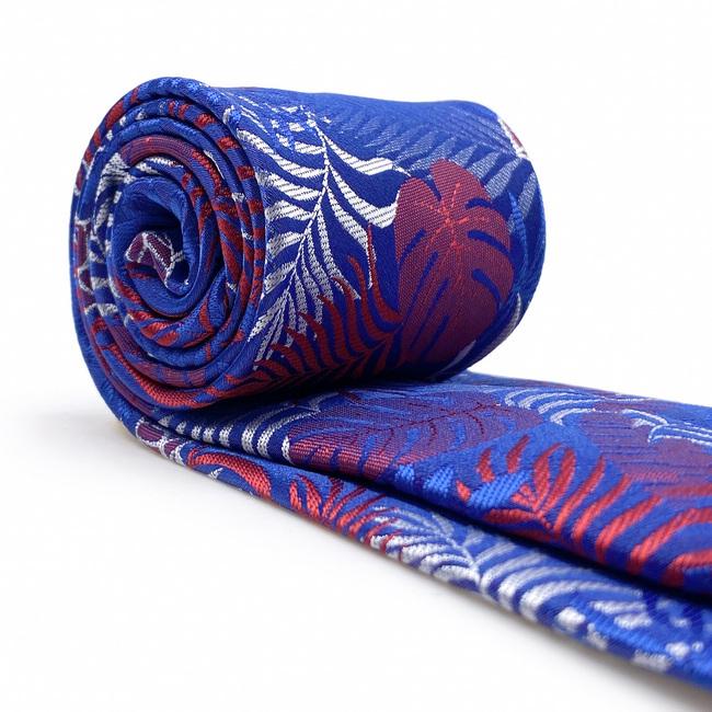 shlax & wing A91 Blue Red Abstract Mens Necktie Pocket Square Set Wedding Fashion Extra Long Size Brand New Dress Grandes ahorros