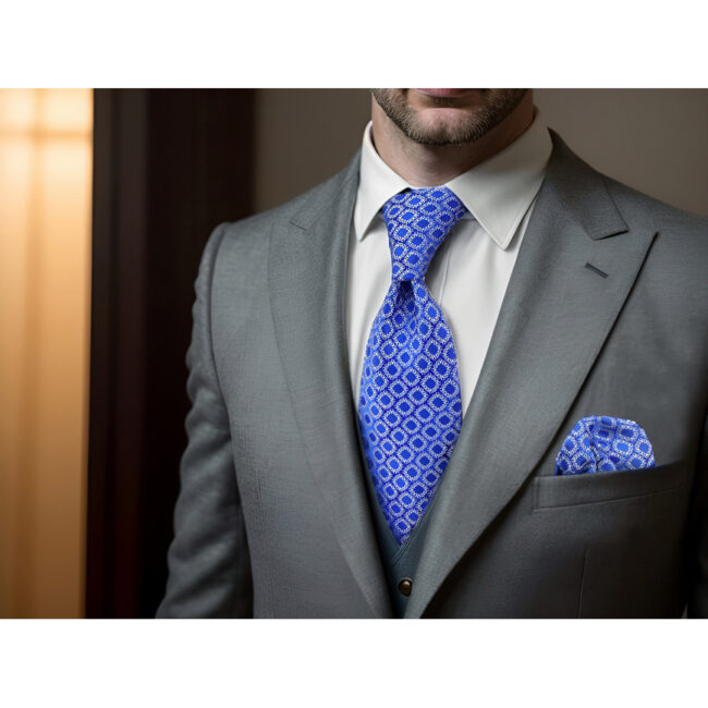 shlax & wing A93 Blue Checkes Silk Mens Ties Pocket Square Set Classic Brand New Skinny Necktie Fashion Wedding 63″ Precio ultrabajo