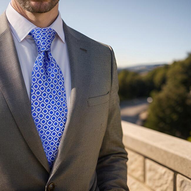 shlax & wing A93 Blue Checkes Silk Mens Ties Pocket Square Set Classic Brand New Skinny Necktie Fashion Wedding 63″ Precio ultrabajo