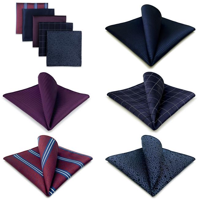 shlax & wing 5 Pieces Mens Pocket Square Assorted Fashion Gift Classic Handkerchiefs Set 1-72 Rebajas de fábrica