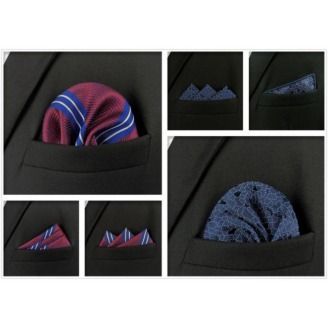 shlax & wing 5 Pieces Mens Pocket Square Assorted Fashion Gift Classic Handkerchiefs Set 1-72 Rebajas de fábrica