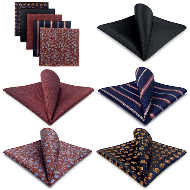shlax & wing 5 Pieces Mens Pocket Square Brand New Gift Classic Acceossories Handkerchiefs Set 5-1 Los más vendidos