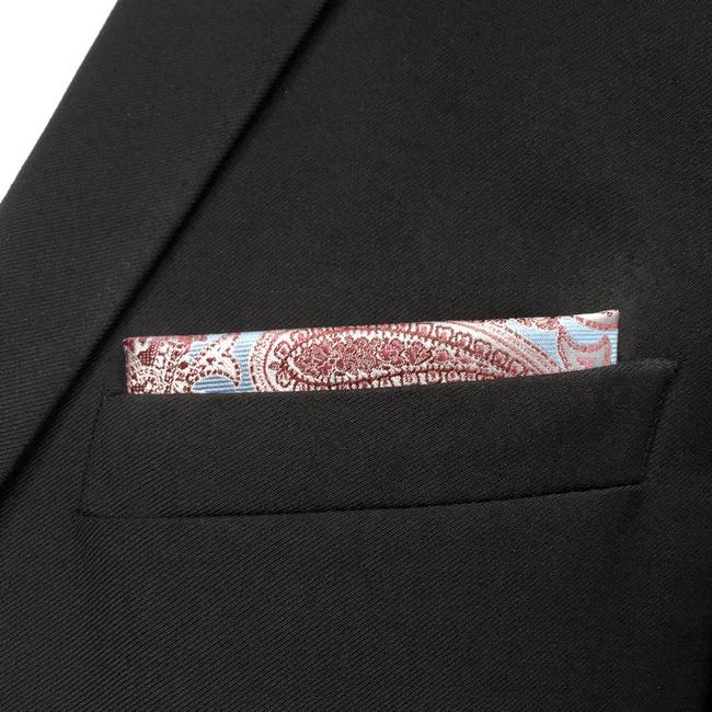 shlax & wing FH7 Azure pink Silk Mens Pocket Square Wedding Fashion Handkerchief Novelty Dress Hanky COMPRAR AHORA