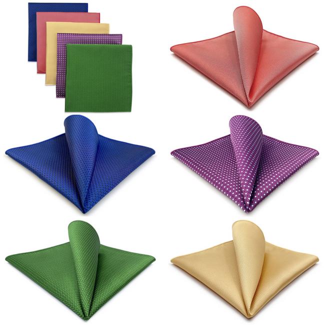 shlax & wing 5 Pieces Mens Pocket Square Brand New Gift Classic Acceossories Handkerchiefs Set 5-11 Envío internacional gratuito
