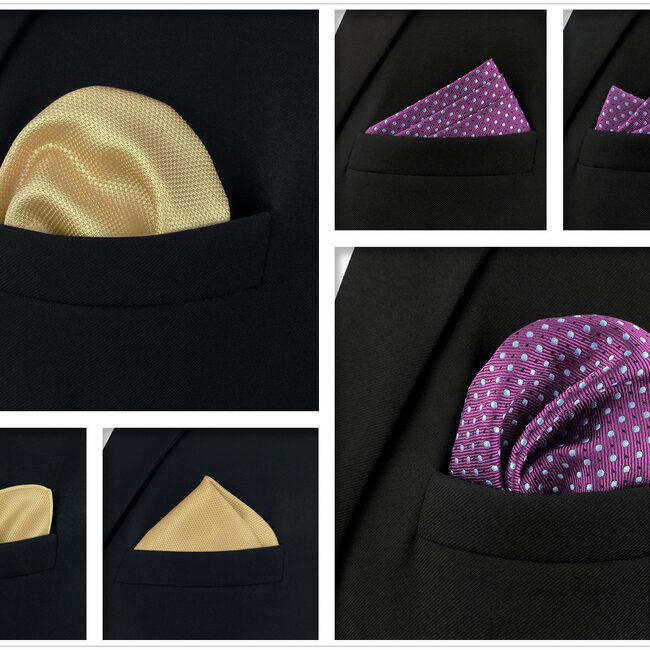 shlax & wing 5 Pieces Mens Pocket Square Brand New Gift Classic Acceossories Handkerchiefs Set 5-11 Envío internacional gratuito