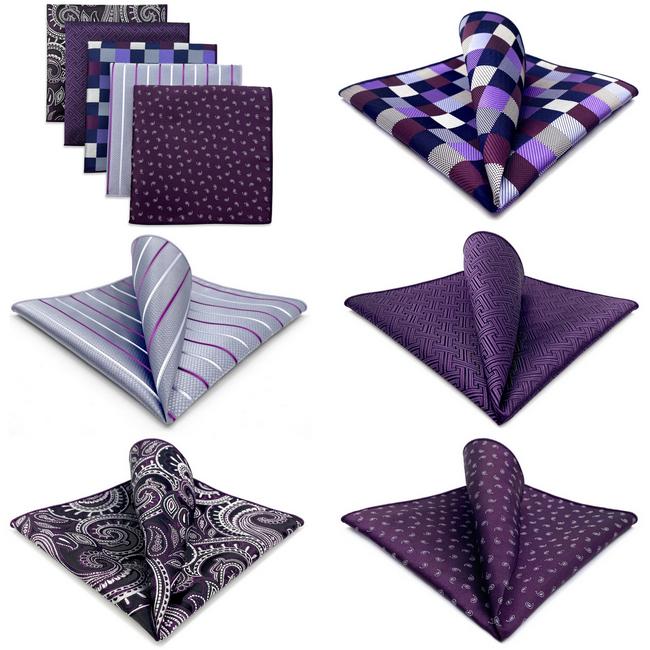 shlax & wing 5 Pieces Mens Pocket Square Brand New Gift Classic Acceossories Handkerchiefs Set 5-14 Ahorra y exporta