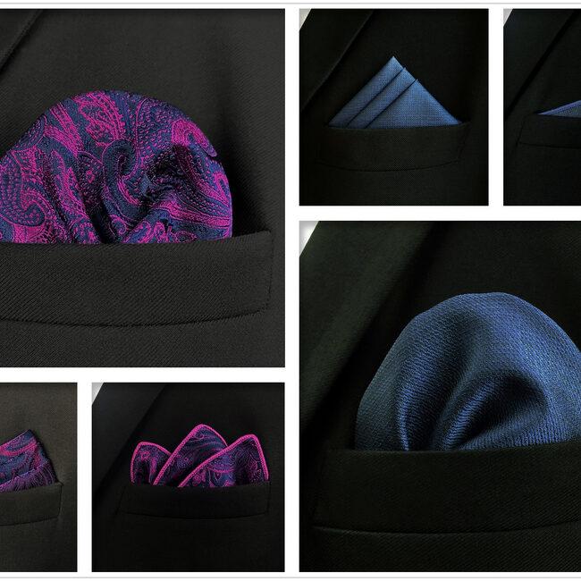 shlax & wing 5 Pieces Mens Pocket Square Brand New Gift Classic Acceossories Handkerchiefs Set 5-20 Oferta exclusiva