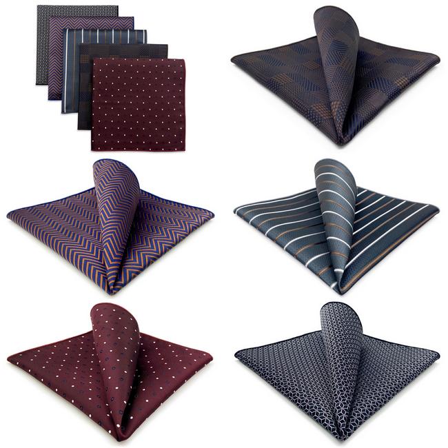 shlax & wing 5 Pieces Mens Pocket Square Brand New Gift Classic Acceossories Handkerchiefs Set 5-4 Descuento por venta flash