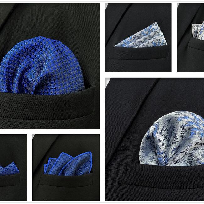 shlax & wing 5 Pieces Mens Pocket Square Brand New Gift Classic Acceossories Handkerchiefs Set 5-5 Ofertas de temporada