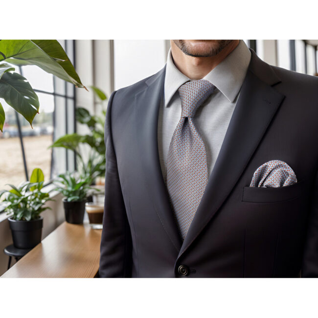 shlax & wing A96 Light Gray Polka Dots Mens Ties Pocket Square Set Fashion Party 63″ Classic Skinny Necktie Gift Ofertas especiales