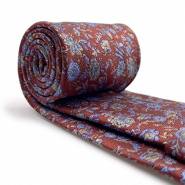 shlax & wing B32 Red Floral Mens Neckties Pocket Square Set Classic Dress Party Fashion Extra Long Size Wedding Devoluciones gratuitas