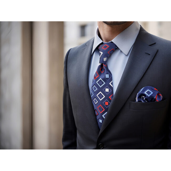 shlax & wing B33 Navy Blue Checkes Mens Neckties Pocket Square Set Classic Fashion Business Extra Long Size Groom 2025