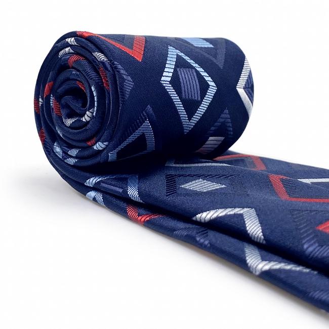 shlax & wing B33 Navy Blue Checkes Mens Neckties Pocket Square Set Classic Fashion Business Extra Long Size Groom 2025
