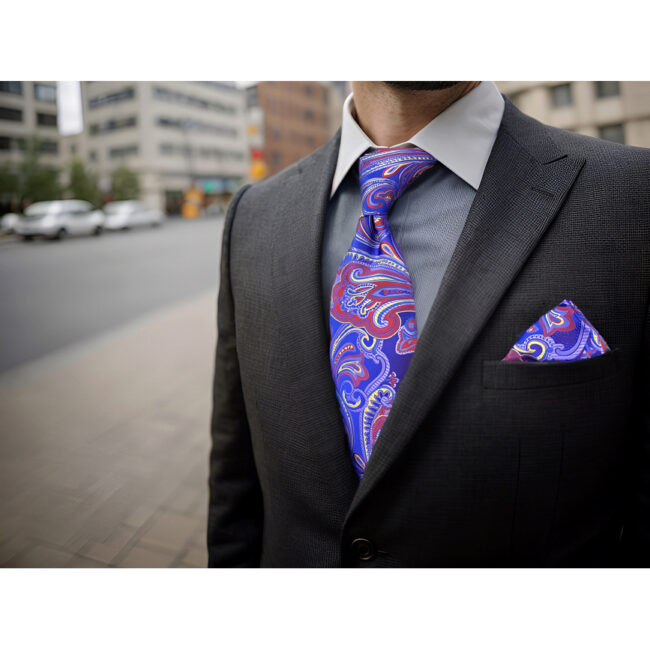 shlax & wing B34 Multicolor Geometric Mens Neckties Pocket Square Set Party Fashion Extra Long Size Wedding Gift En línea