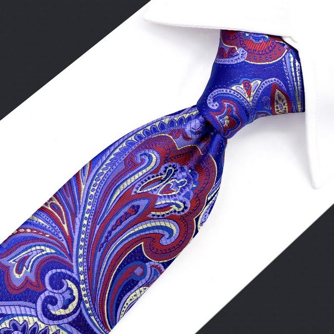 shlax & wing B34 Multicolor Geometric Mens Neckties Pocket Square Set Party Fashion Extra Long Size Wedding Gift En línea