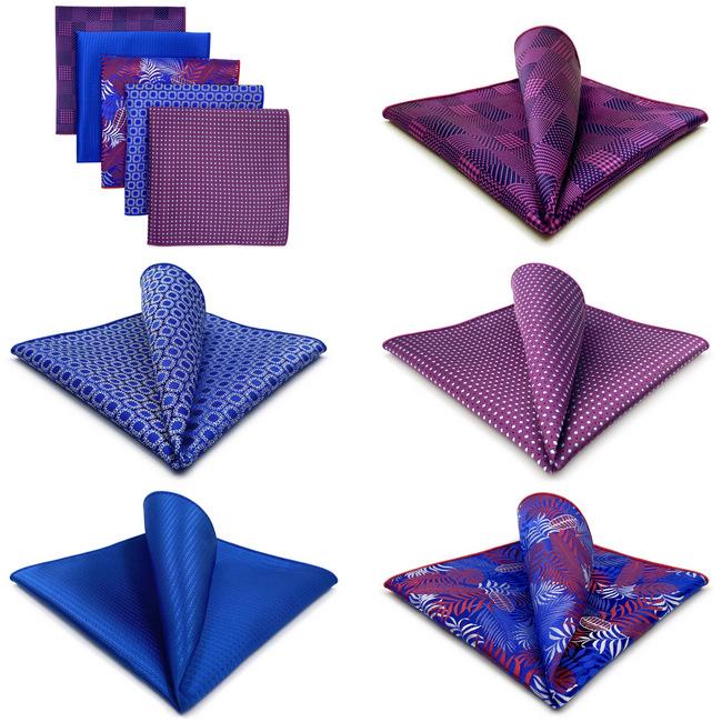 shlax & wing 5 Pieces Mens Pocket Square Fashion Gift Classic Assorted Handkerchiefs Set 1-76 Solo queda un día