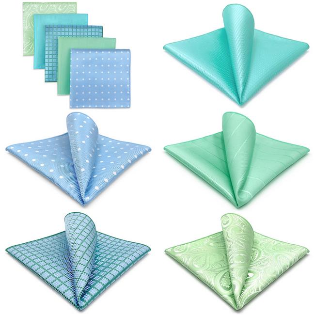 shlax & wing 5 Pieces Mens Pocket Square Set Brand New Gift Classic Acceossories Handkerchiefs 5-22 Envío internacional gratuito