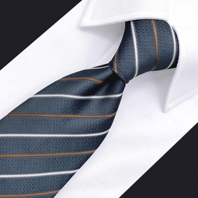 shlax & wing B43 Dark Grey Striped Mens Necktie Set Business Pocket Square Extra Long Size Classic Oferta exclusiva