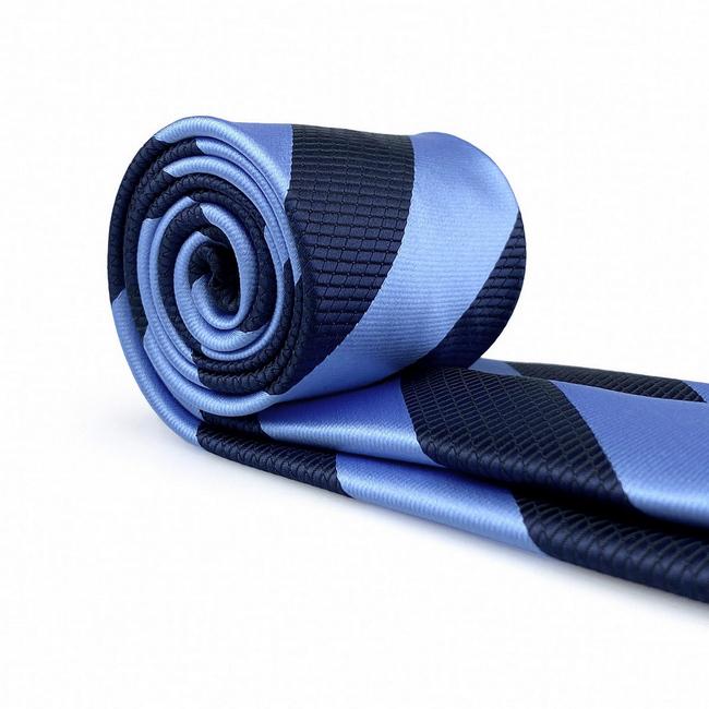shlax & wing B47 Royal Blue Navy Blue Striped Mens Ties Pocket Square Set Fashion Party 63″ Classic Skinny Necktie Ofertas especiales