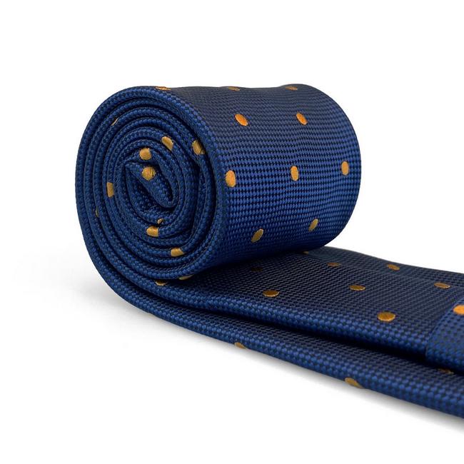 shlax & wing B54 Blue Polka Dots Mens Neckties Pocket Square Set Classic Fashion Business Extra Long Size Tienda