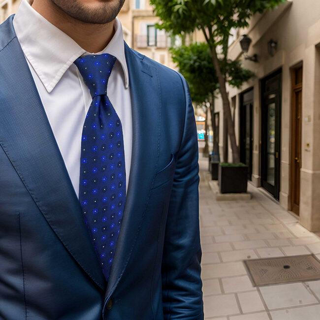 shlax & wing B56 Blue Floral Mens Neckties Pocket Square Set Classic Fashion Wedding Extra Long Size Liquidación
