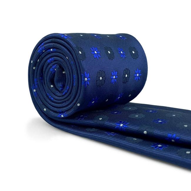 shlax & wing B56 Blue Floral Mens Neckties Pocket Square Set Classic Fashion Wedding Extra Long Size Liquidación