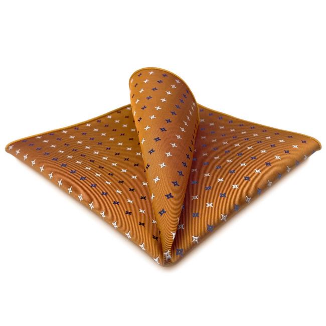 shlax & wing AH46 Orange Floral Mens Pocket Square Wedding Classic Handkerchief Gift Business Fashion ÚLTIMAS EDICIONES