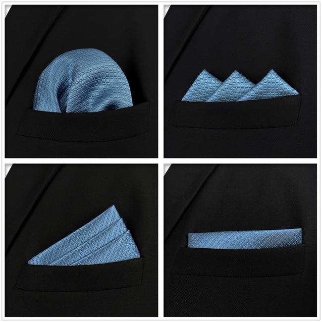 shlax & wing 5 Pieces Assorted Fashion Mens Pocket Square Classic Handkerchiefs Set 2-65 Tienda de fábrica