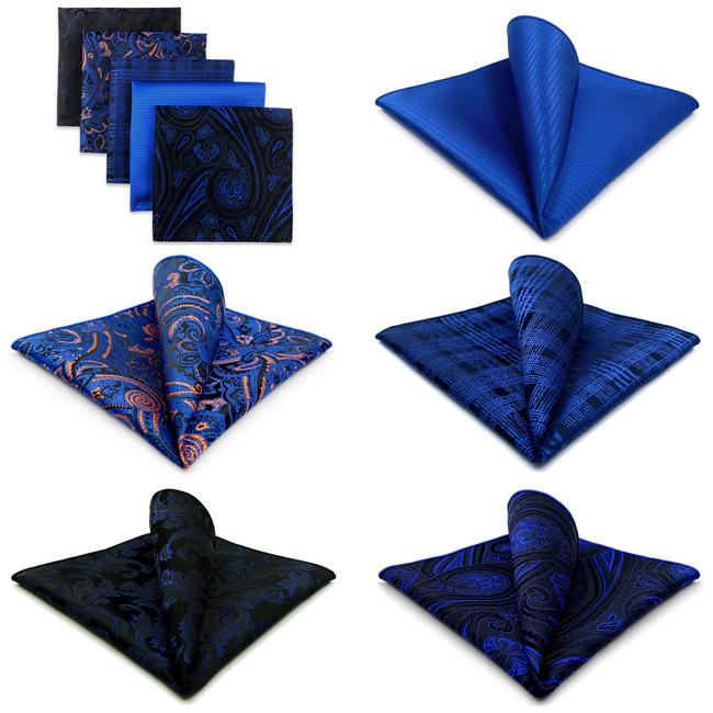 shlax & wing 5 Pieces Mens Pocket Square Assorted Gift Fashion Classic Handkerchiefs Set 1-69 Limitado a 3 días