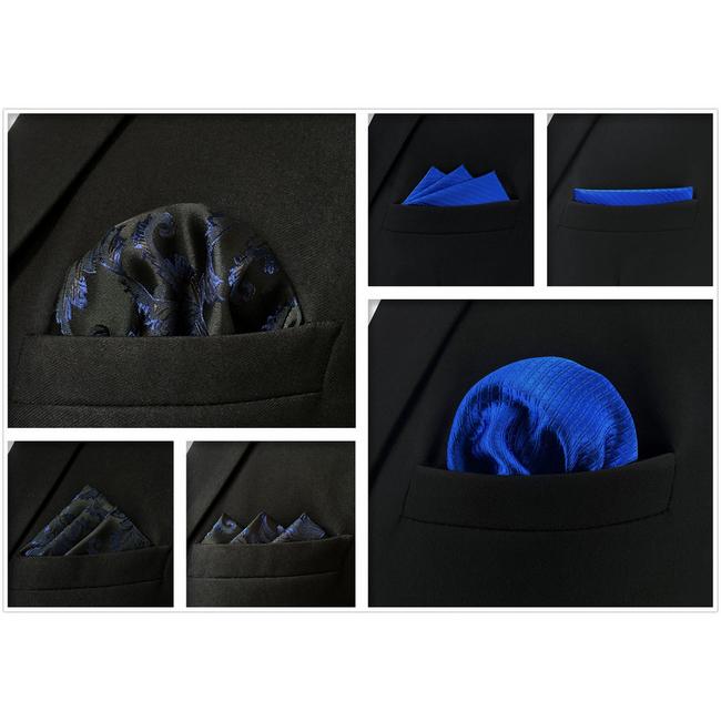 shlax & wing 5 Pieces Mens Pocket Square Assorted Gift Fashion Classic Handkerchiefs Set 1-69 Limitado a 3 días