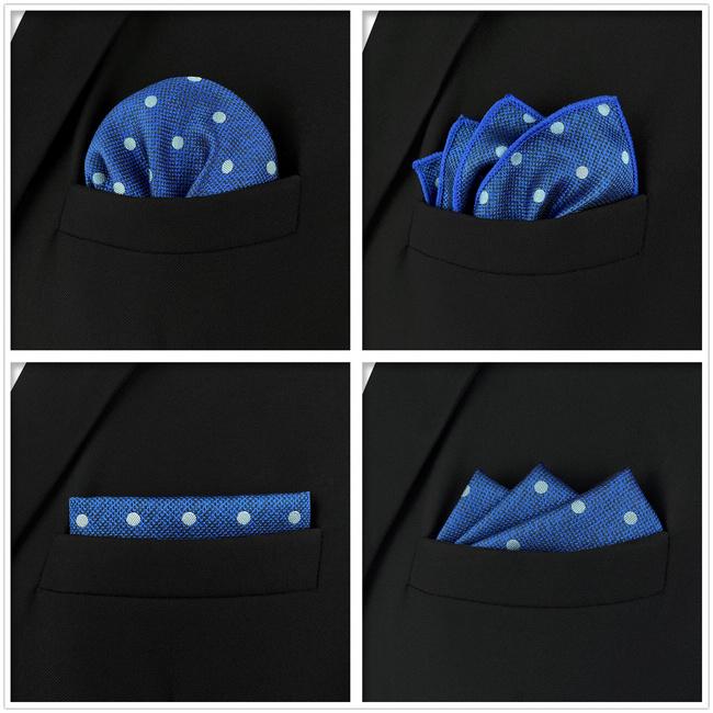 shlax & wing 5 Pieces Mens Pocket Square Assorted Fashion Gift Classic Handkerchiefs Set 2-96 Libre de impuestos