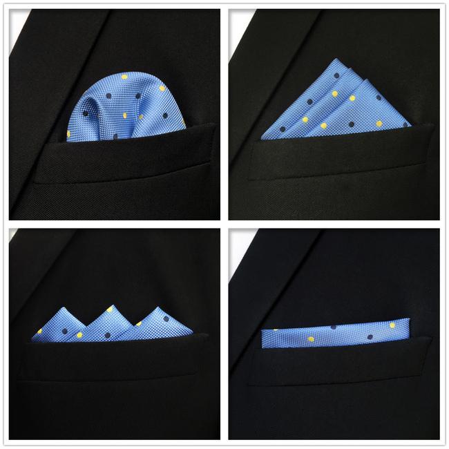 shlax & wing 5 Pieces Assorted Fashion Mens Pocket Square Classic Handkerchiefs Set 2-35 Descuentos del mes