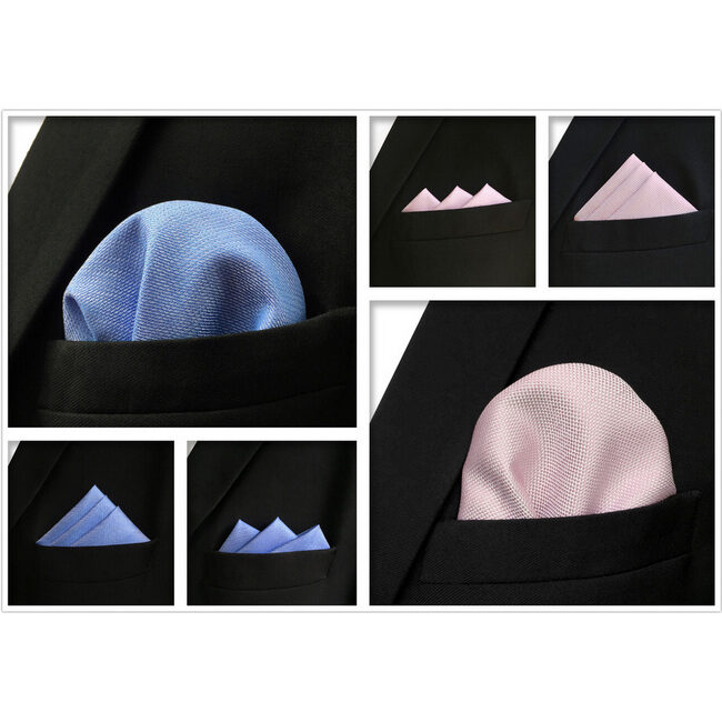 shlax & wing 5 Pieces Assorted Fashion Mens Pocket Square Classic Handkerchiefs Set 2-35 Descuentos del mes