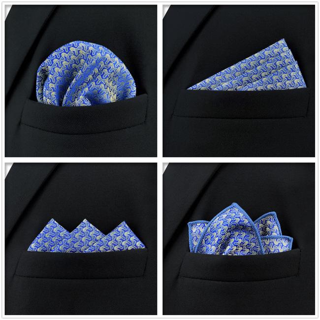 shlax & wing 5 Pieces Assorted Fashion Mens Pocket Square Classic Handkerchiefs Set 2-78 Oferta exclusiva