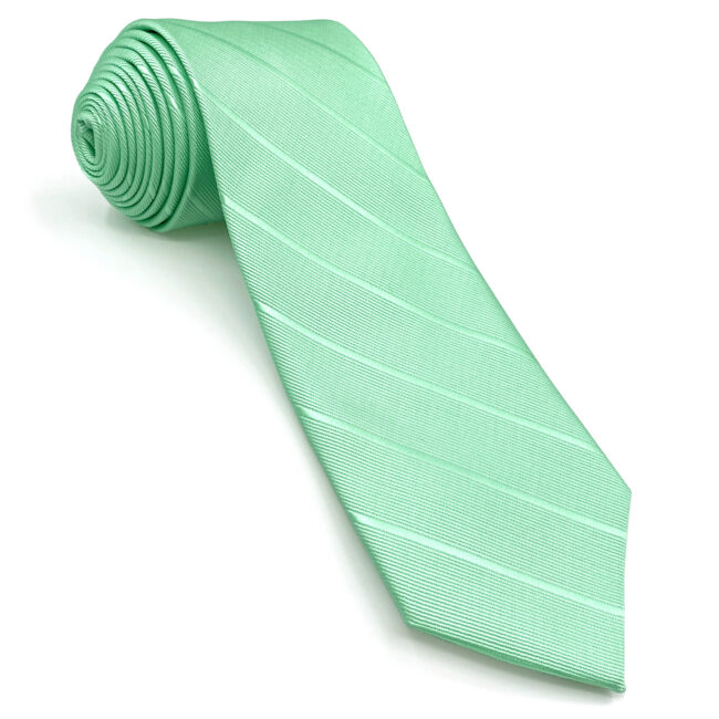 shlax & wing J33 Mint Green Solid Striped Mens Neckties Fashion Business Party Classic Ties Groom Wedding Ventas relámpago