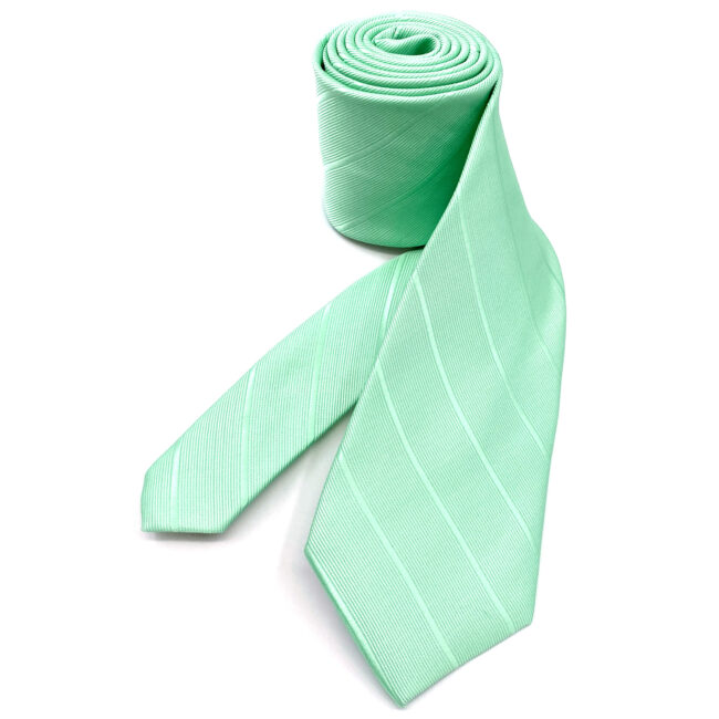 shlax & wing J33 Mint Green Solid Striped Mens Neckties Fashion Business Party Classic Ties Groom Wedding Ventas relámpago