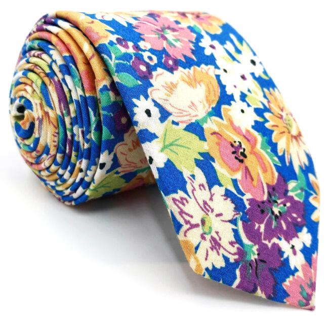 shlax & wing Multicolor Floral Fashion Men’s Skinny Necktie Cotton 6cm Gift Wedding Party Casual Gravatas Mejor oferta