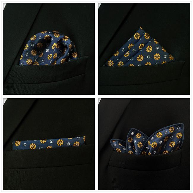 shlax & wing 5 Pieces Assorted Fashion Mens Pocket Square Classic Handkerchiefs Set 2-43 Oferta especial de fábrica