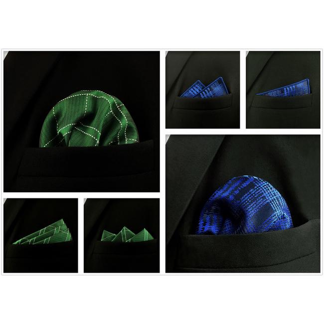 shlax & wing 5 Pieces Assorted Fashion Mens Pocket Square Classic Handkerchiefs Set 1 Promoción trimestral