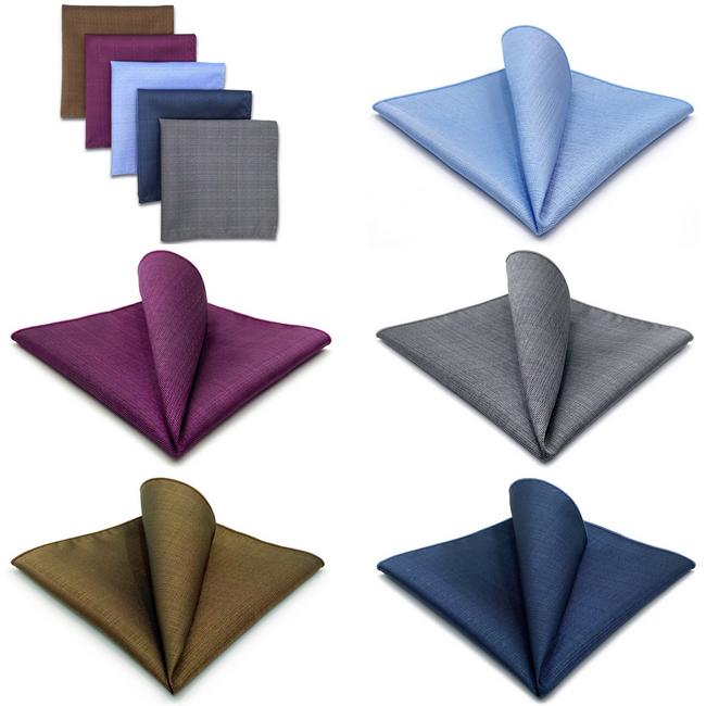 shlax & wing 5 Pieces Assorted Fashion Mens Pocket Square Classic Handkerchiefs Set 15 Solo queda un día