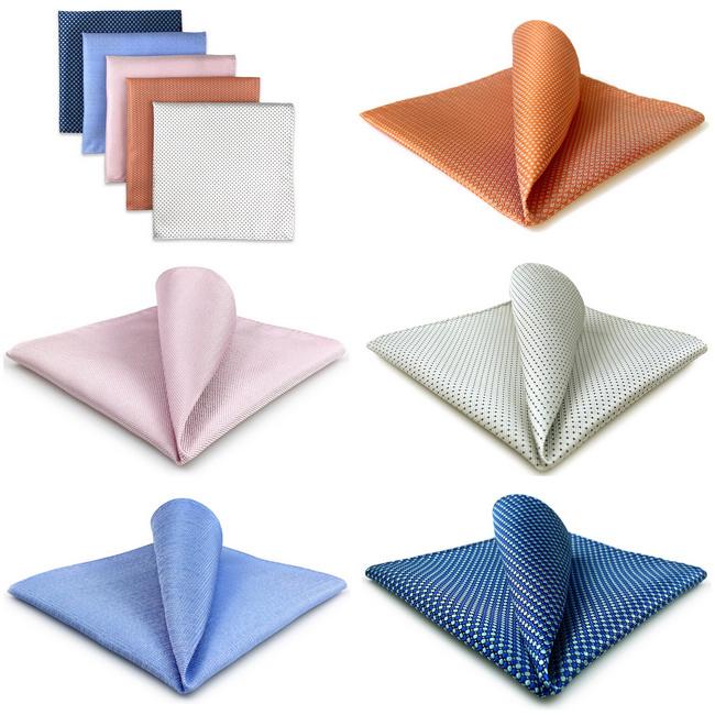 shlax & wing 5 Pieces Assorted Fashion Mens Pocket Square Classic Handkerchiefs Set 1-66 Grandes descuentos
