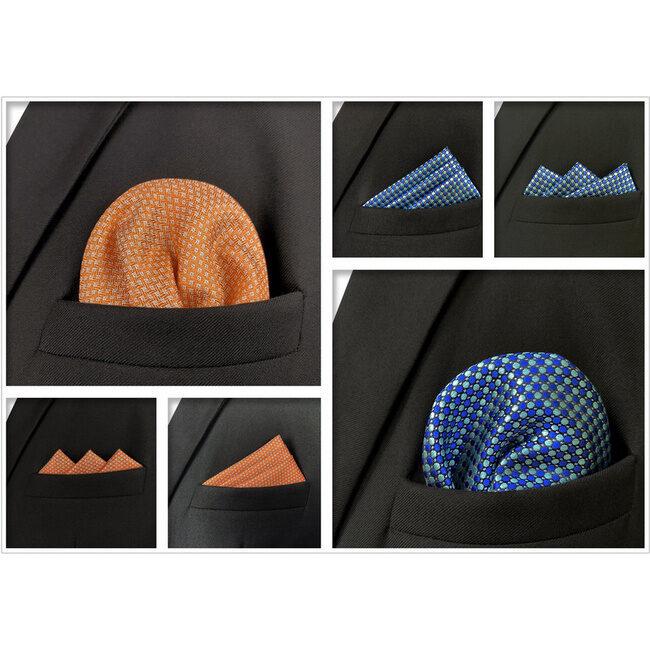 shlax & wing 5 Pieces Assorted Fashion Mens Pocket Square Classic Handkerchiefs Set 1-66 Grandes descuentos