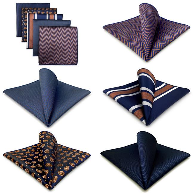 shlax & wing 5 Pieces Assorted Fashion Mens Pocket Square Classic Handkerchiefs Set 2-82 Limitado a 3 días