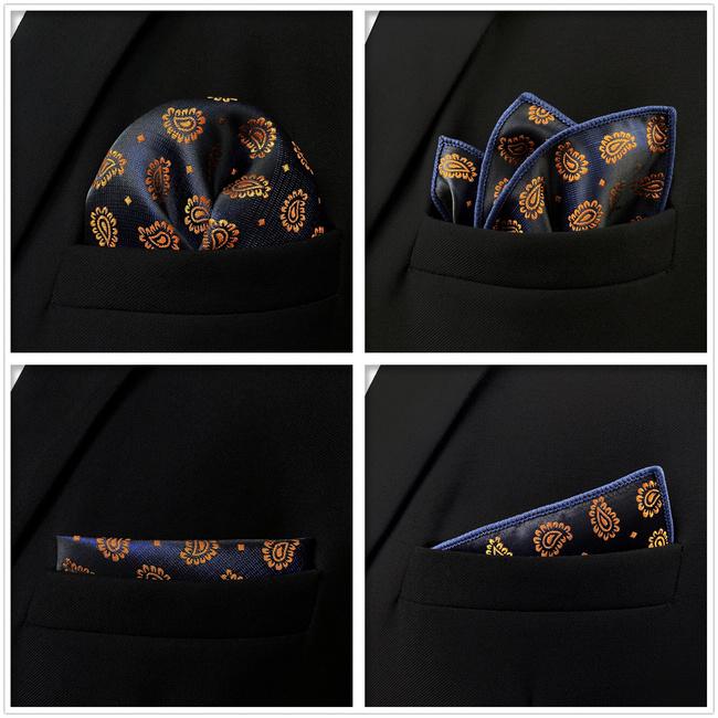 shlax & wing 5 Pieces Assorted Fashion Mens Pocket Square Classic Handkerchiefs Set 2-82 Limitado a 3 días