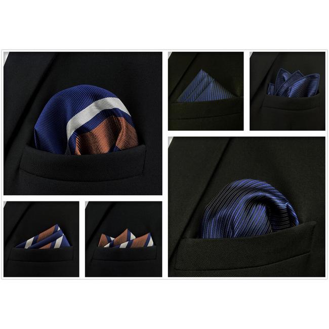 shlax & wing 5 Pieces Assorted Fashion Mens Pocket Square Classic Handkerchiefs Set 2-82 Limitado a 3 días