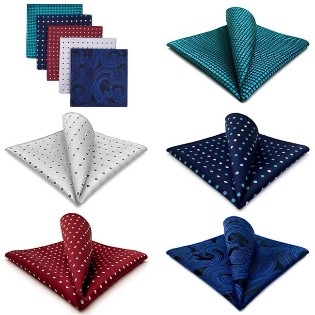 shlax & wing 5 Pieces Assorted Fashion Mens Pocket Square Classic Handkerchiefs Set 2-21 Precios de Black Friday