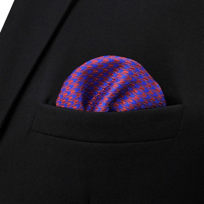 shlax & wing BH44 Multicolor Houndstooth Mens Pocket Square Business Classic Grandes ahorros