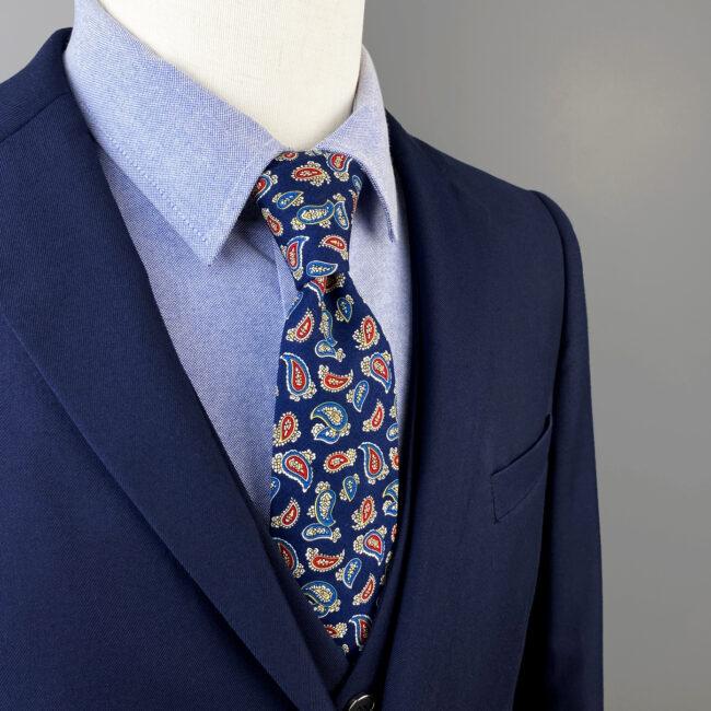 shlax & wing Multicolor Men’s Skinny Necktie Cotton 6cm Blue Paisley Gift Wedding Party Casual Gravatas Outlet online