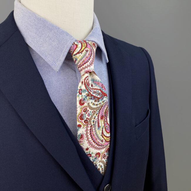shlax & wing Multicolor Men’s Skinny Necktie Cotton 6cm White Paisley Gift Wedding Party Casual Gravatas Rebajas